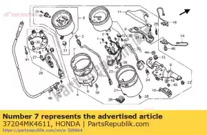 Honda 37204MK4611 cojín, velocímetro - Lado inferior