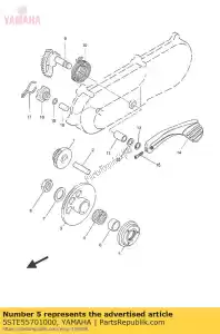 yamaha 5STE55701000 starter clutch ass - Bottom side