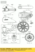 560690349, Kawasaki, patroon kawasaki vn custom c classic tourer b vulcan lt d vn900 900 , Nieuw