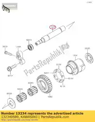 Ici, vous pouvez commander le arbre-comp zx1000jbf auprès de Kawasaki , avec le numéro de pièce 132340589: