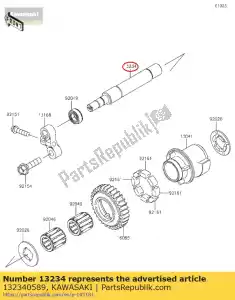 kawasaki 132340589 arbre-comp zx1000jbf - La partie au fond