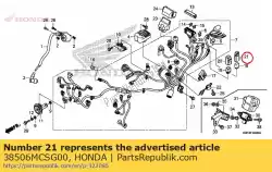 Aquí puede pedir suspensión, relé de potencia de Honda , con el número de pieza 38506MCSG00: