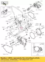 140310106, Kawasaki, pokrywa-generator klx450a9f kawasaki  klx 450 2009 2011 2012 2013 2014 2015 2016 2017 2018 2019 2020 2021, Nowy