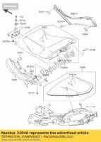 320460304, Kawasaki, support-siège er650ecf kawasaki er-6f er-6n 650 2012 2013 2014 2015 2016, Nouveau