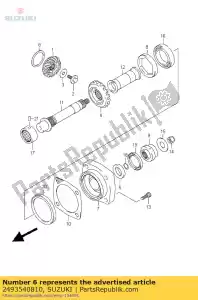 suzuki 2493540810 shim set, sec dr - Onderkant