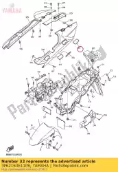 Aqui você pode pedir o tampa, pára-lama traseiro 2 em Yamaha , com o número da peça 3P62163E11P8: