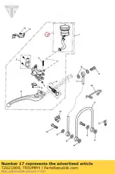 Here you can order the m/cyl reservoir assy from Triumph, with part number T2021009: