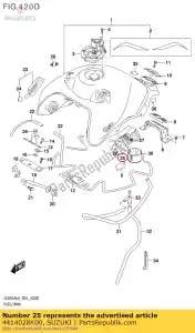 suzuki 4414028K00 bracket comp,fuel tank cover - Bottom side