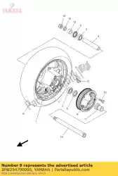 Aquí puede pedir piñón, accionado (70t) de Yamaha , con el número de pieza 2PW254700000: