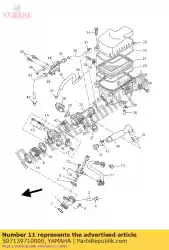 Ici, vous pouvez commander le tuyau, carburant 1 auprès de Yamaha , avec le numéro de pièce 5D7139710000: