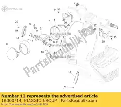 Here you can order the headlight frame from Piaggio Group, with part number 1B000714: