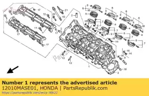 Honda 12010MASE01 hoofdassemblage, cilinder - Onderkant