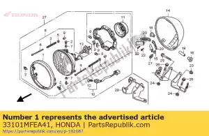 Honda 33101MFEA41 llanta comp., faro - Lado inferior