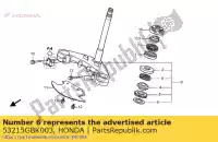 53215GBK003, Honda, Palla assy., acciaio sterzo, # 8x17 honda nhx vt xl 110 125 1999 2000 2001 2002 2003 2004 2005 2006 2007 2008 2009 2010 2011, Nuovo