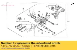 Aquí puede pedir cuerpo, rr. Pinza (nissin de Honda , con el número de pieza 43101MV9006: