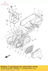 Here you can order the gasket, crankcase from Yamaha, with part number 1C0E54510000: