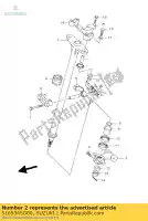 5165345G00, Suzuki, plaque, direction suzuki lt r450 quadracer limited r450z 450 , Nouveau