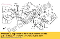 Ici, vous pouvez commander le aucune description disponible pour le moment auprès de Honda , avec le numéro de pièce 17510HN5670: