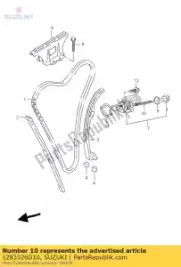 suzuki 1283326D10 printemps - La partie au fond