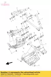 Ici, vous pouvez commander le bras 2 auprès de Yamaha , avec le numéro de pièce 5B4F217N0000: