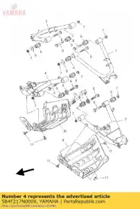 yamaha 5B4F217N0000 bras 2 - La partie au fond