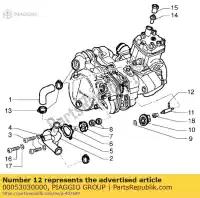 00053030000, Piaggio Group, perno forchetta derbi gilera gpr gsm h@k rcr senda senda drd r senda r senda sm smt zulu 50 1997 1998 1999 2000 2002 2003 2004 2005, Nuovo