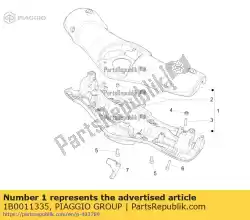 Tutaj możesz zamówić kompletna os? Ona kierownicy od Piaggio Group , z numerem części 1B0011335: