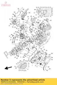 yamaha 4WM151430000 gids - Onderkant