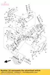 Qui puoi ordinare fascia, marmitta da Yamaha , con numero parte 14B147250000: