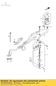 suzuki 6948004K00 w??, hamulec rr - Dół