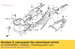 Here you can order the carrier comp., rr. From Honda, with part number 81200KRP980: