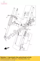 5HP231021000, Yamaha, ensemble de fourche avant (l.h) yamaha tt r lw sw 125, Nouveau