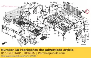 honda 81532HL3A01 lock comp., l. rr. gate - Bottom side