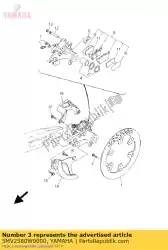 Here you can order the caliper assy, rear 2 from Yamaha, with part number 5MV2580W0000: