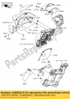 14092073440X, Kawasaki, coperchio, lampada frontale, p.f.s.wh kawasaki er6n  e f er 6n abs 650 , Nuovo