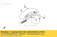 61100MEWD40ZB, Honda, fender assy., fr. * nha65p honda nt deauville va v nt700v 700 , Nouveau