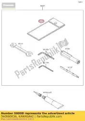 tas, gereedschap van Kawasaki, met onderdeel nummer 560080036, bestel je hier online: