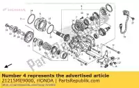 21215ME9000, Honda, opening, zijversnellingsbak honda nt ntv pc vt 650 750 800 1100 1988 1989 1990 1991 1993 1994 1995 1996 1997 1998 1999 2000 2001 2002 2003 2004 2005 2006 2007 2008 2009 2010 2011 2012 2013, Nieuw