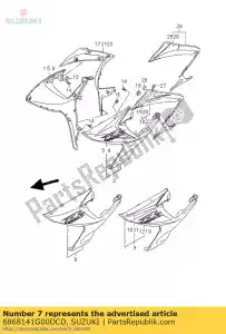 suzuki 6868141G00DCD emblema 