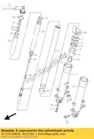 5115334E00, Suzuki, oil seal suzuki gsx r 600 1997 1998 1999 2000 2001 2002 2003, New