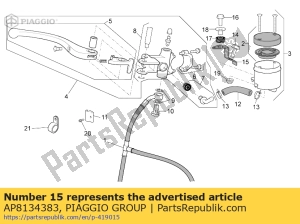 aprilia AP8134383 Öltankplatte - Unterseite