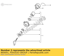 Aprilia 860691, Chiave, OEM: Aprilia 860691