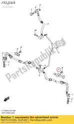 Here you can order the clamp,fr brake from Suzuki, with part number 5927131G00: