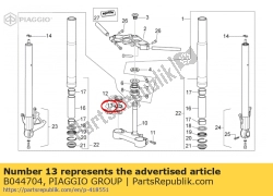 Aprilia B044704, Anel-o, OEM: Aprilia B044704