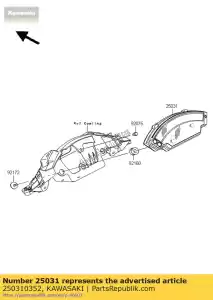 kawasaki 250310352 meter-assy, ??combinazione zx1000j - Il fondo