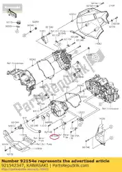 Ici, vous pouvez commander le 01 boulon,bride,6x50 auprès de Kawasaki , avec le numéro de pièce 921542347: