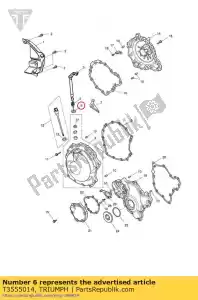 triumph T3555014 washer 13x18x1 - Bottom side