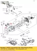 140730733, Kawasaki, conduit, corps de papillon kawasaki ninja ex krt edition b z  a 300 abs z300 ex300 se 300se , Nouveau