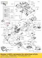 110571321, Kawasaki, 01 soporte, cubierta de la lámpara de cabeza, u kawasaki z900rs zr900 cafe 900 , Nuevo