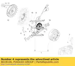 Aquí puede pedir hoja de vivienda de Piaggio Group , con el número de pieza B018106: